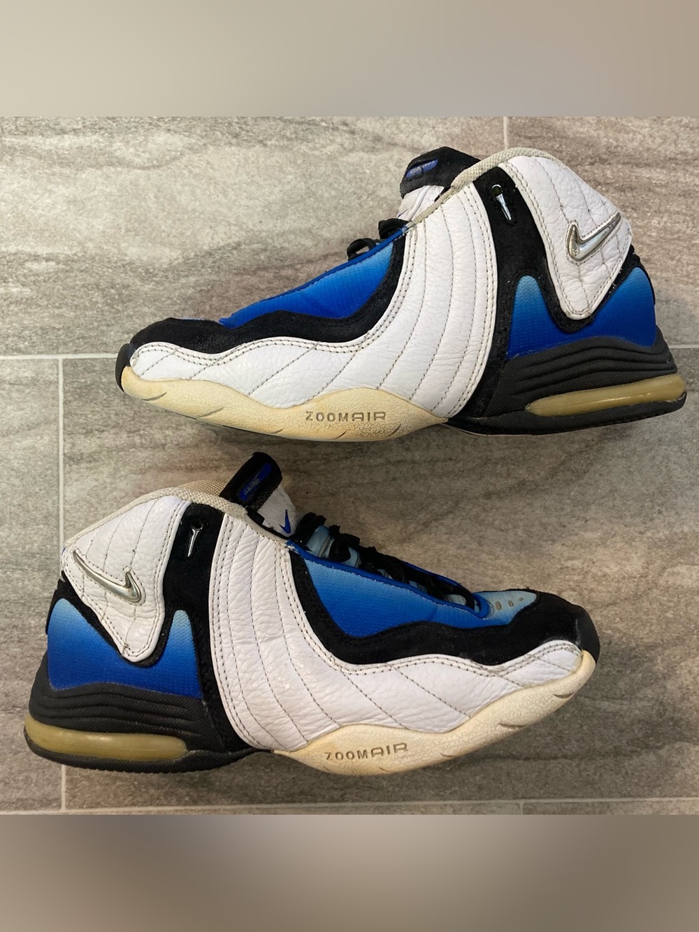 Nike Zoom Air Garnett 3 Basketball Shoes Sneakers Size 7 Light Blue Used